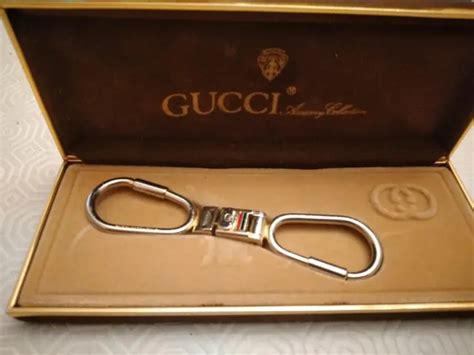 Gucci Portachiavi Scatola Vintage Verde Ottime Condizioni .